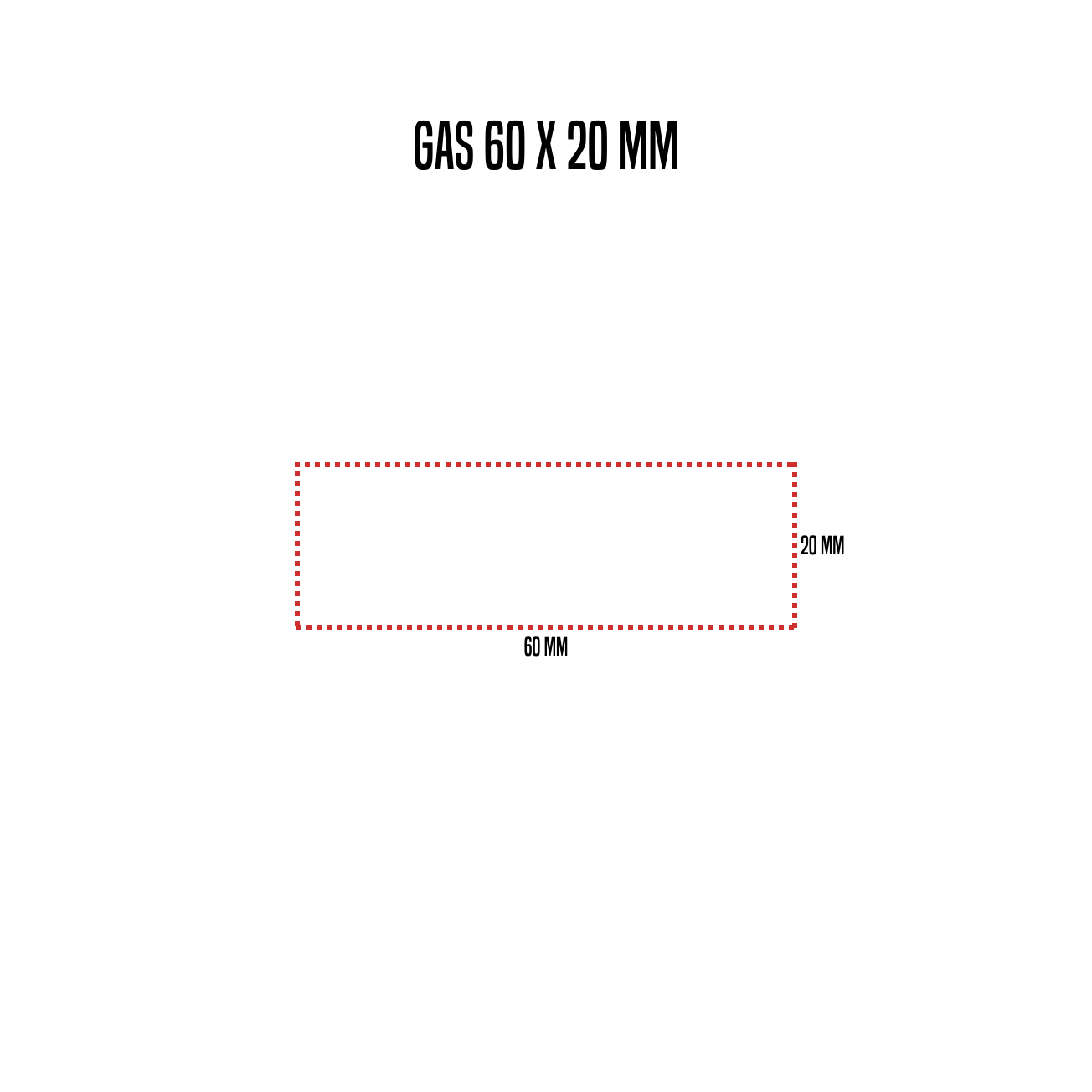 Tampon de marquage du gaz avec gravure (acier)
