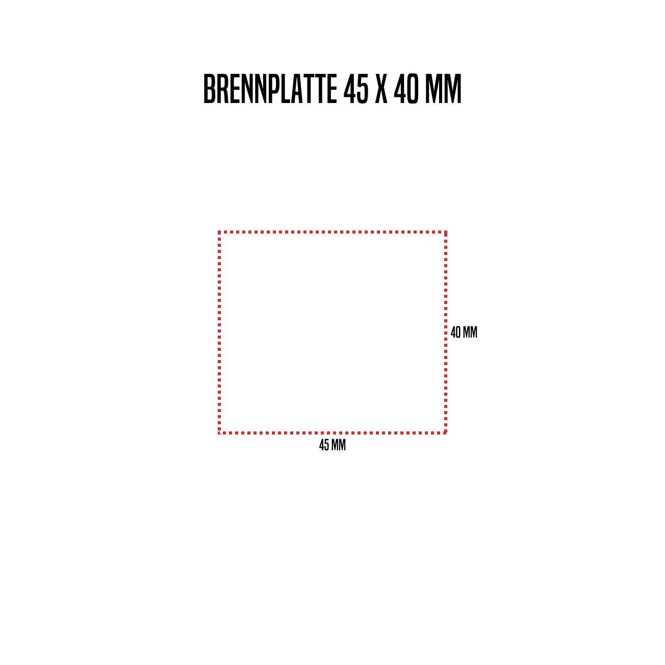 Plaque de combustion ALK avec gravure