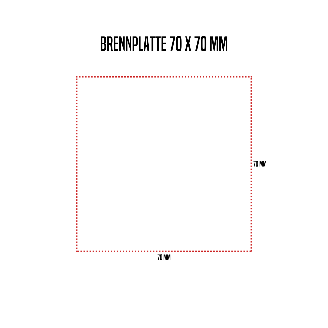 Plaque de combustion ALK avec gravure