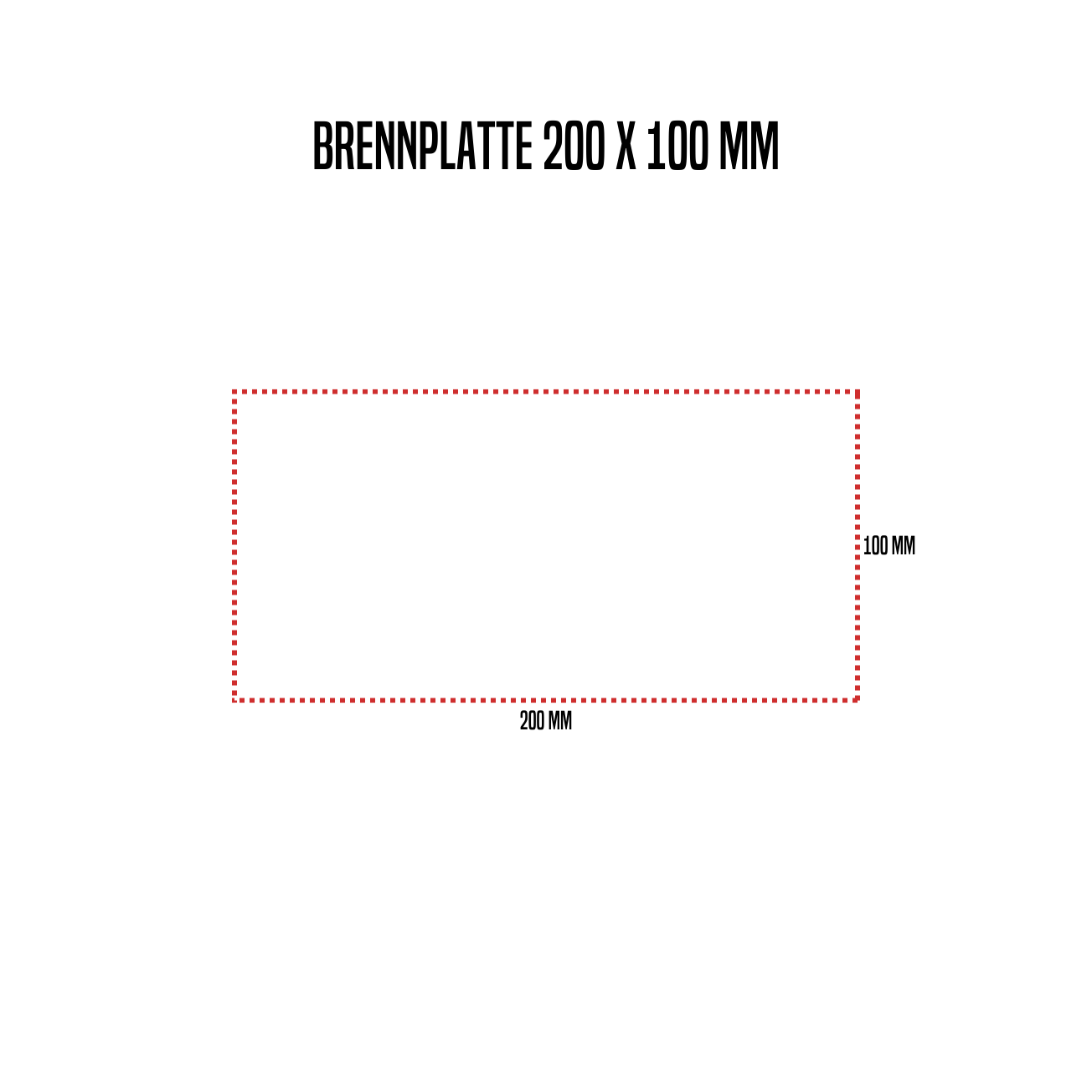 Plaque de combustion série S avec gravure